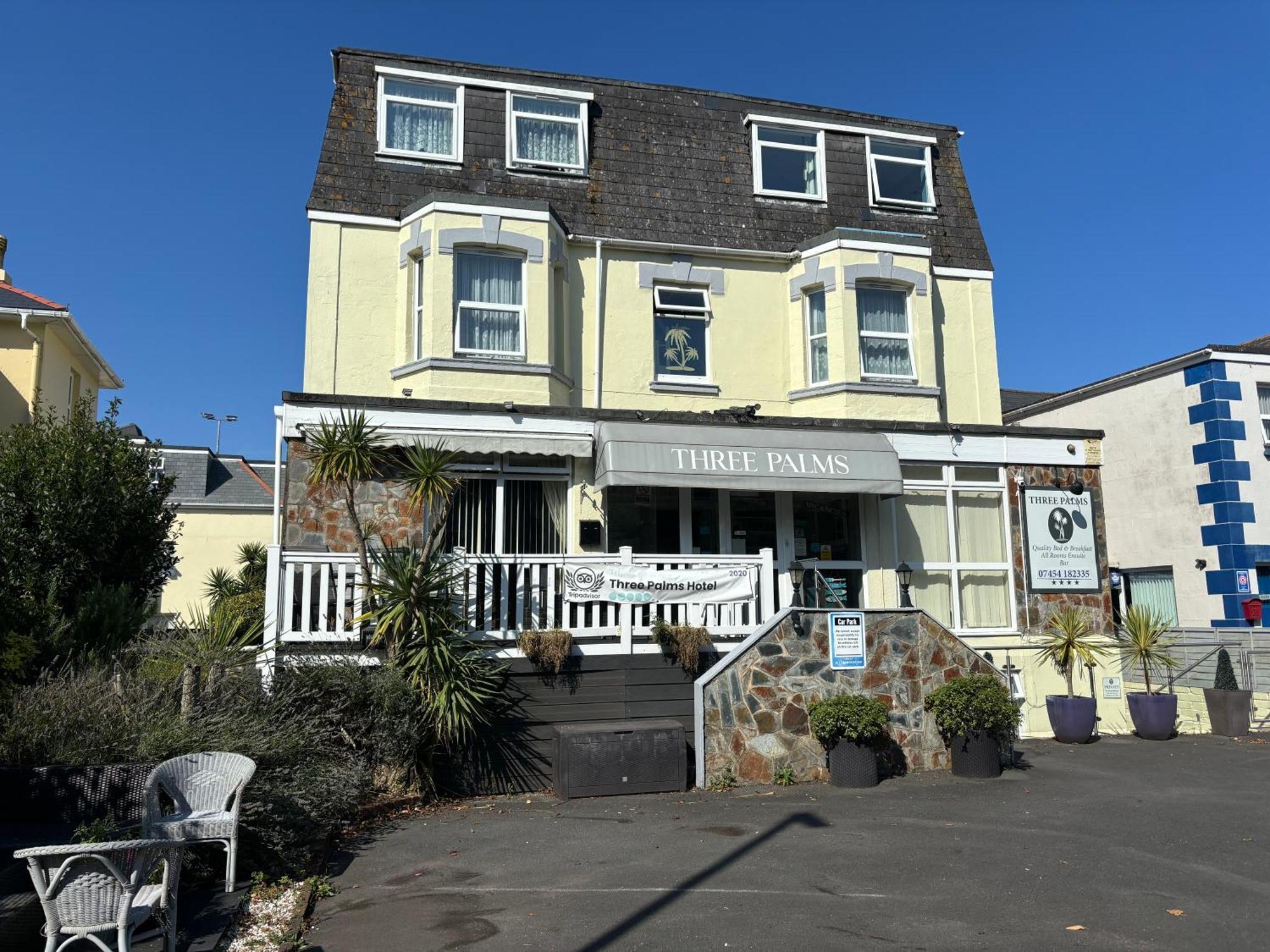 Three Palms Hotel Paignton Bagian luar foto